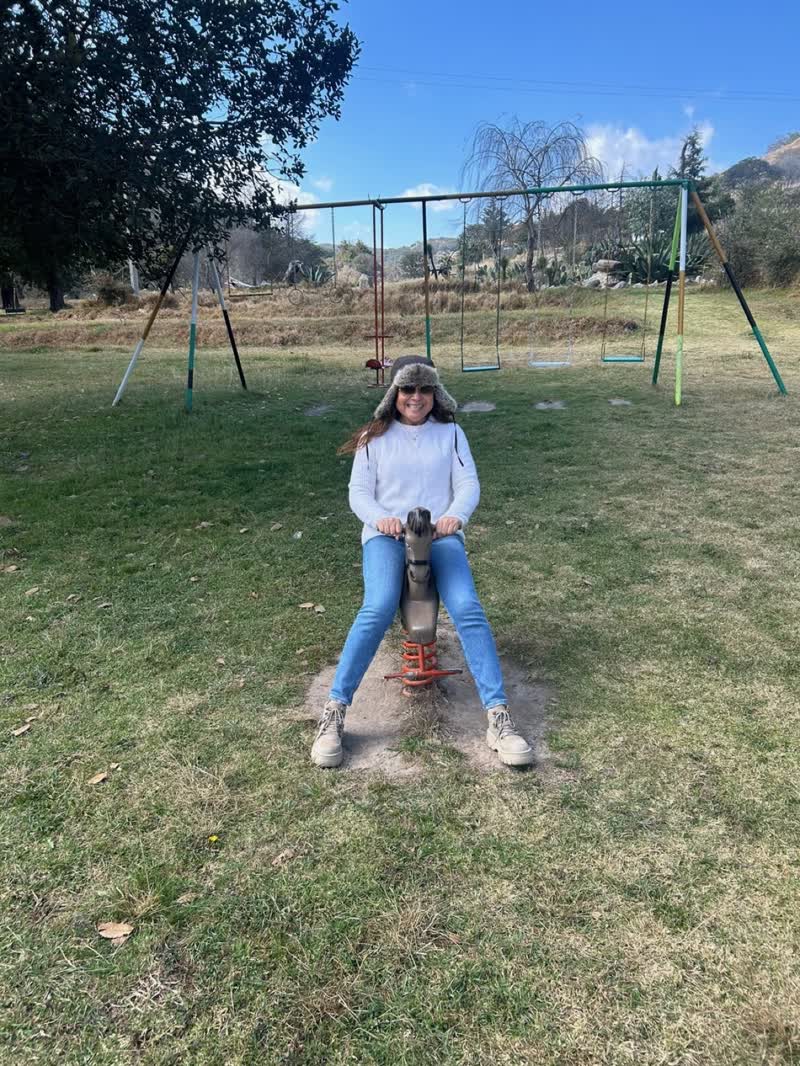 Disfrutando una tarde al aire libre